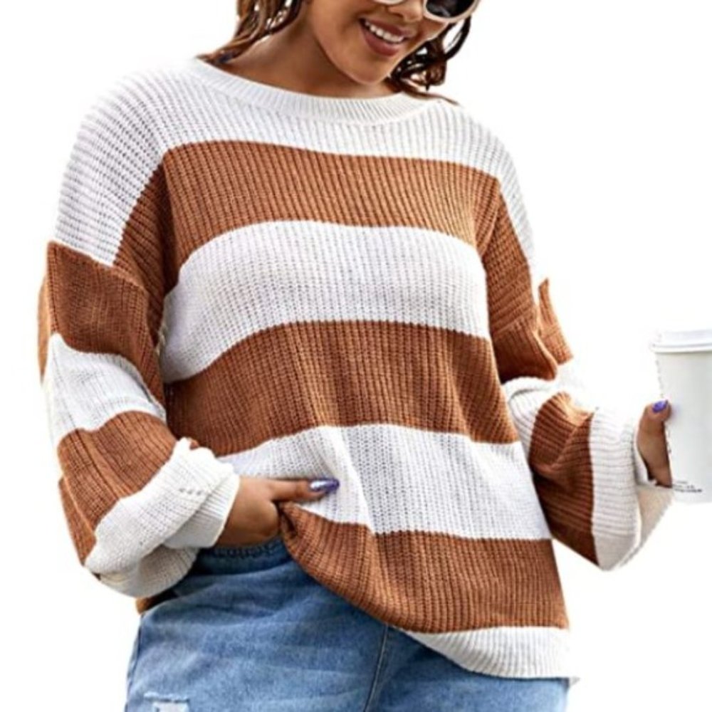 NWT Thick Knit Lantern Sleeve Oversized Sweater. - Picture 5 of 5
